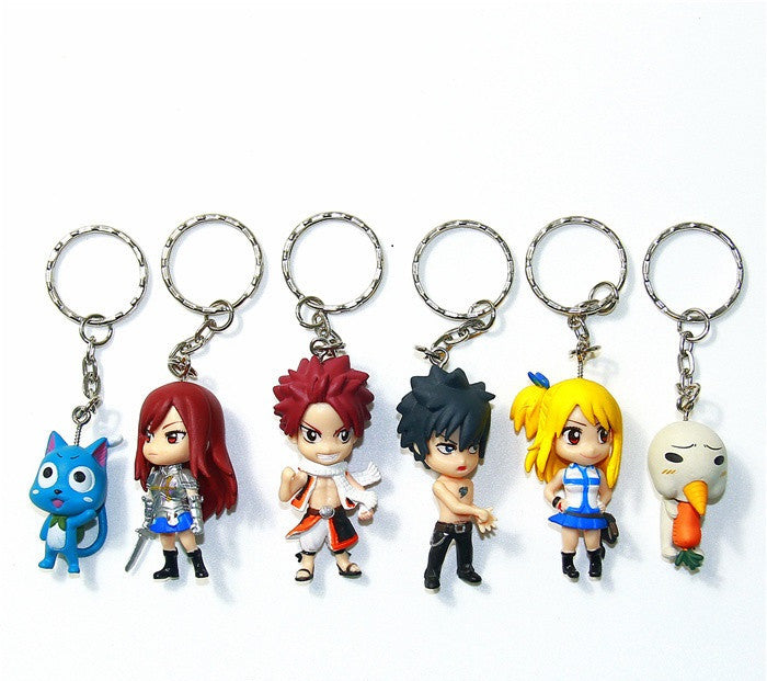 Fairy Tail PVC Keychain Set